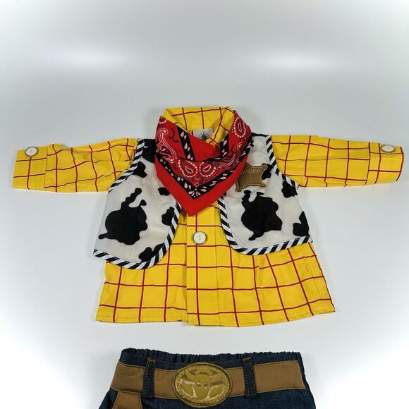 Disney Store Toy Story 4 Baby Sheriff Woody Cowboy Halloween Costume 3-6 Months - Picture 2 of 15